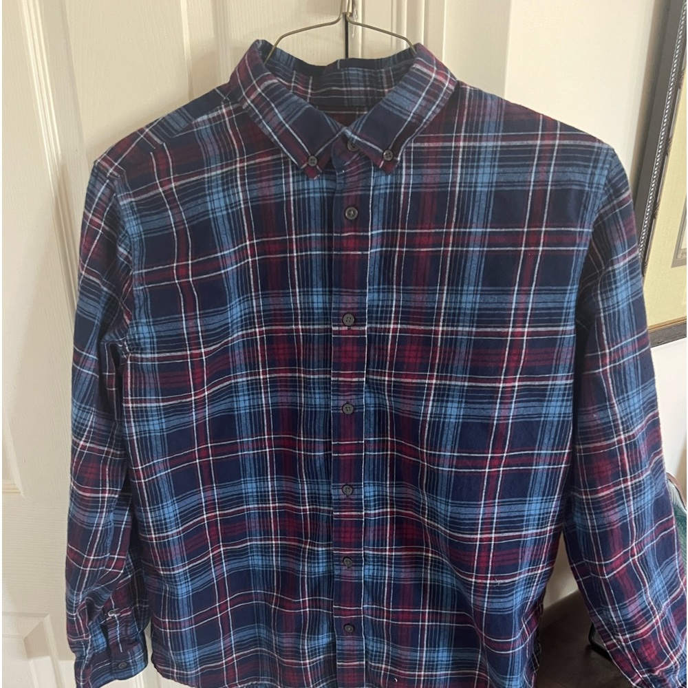 Men’s Flannel Shirt XL Slate and Stone